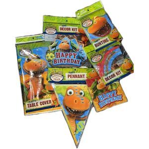 HTF NEW Dinosaur Train Birthday Party Supplies Decor Napkins Banner Table Cover